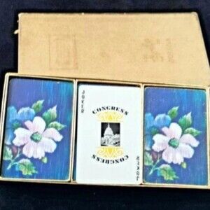 Vintage Playing Cards, Congress 3 deck for Samba or Bolivia Playing Cards
